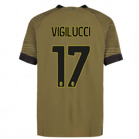 Kandiny Miesten Valery Vigilucci #17 Tummanvihreä Musta Kolmas Sarja 2022/23 Lyhythihainen Paita T-paita