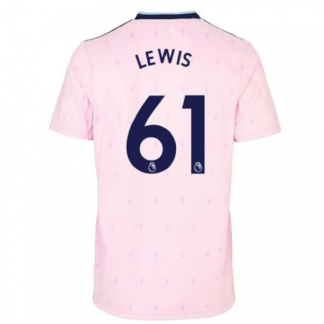Kandiny Miesten George Lewis #61 Vaaleanpunainen Laivasto Kolmas Sarja 2022/23 Lyhythihainen Paita T-paita