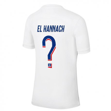Kandiny Miesten Younes El Hannach #0 Valkoinen Sininen Kolmas Sarja 2022/23 Lyhythihainen Paita T-paita
