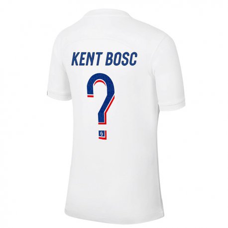 Kandiny Miesten Lou Kent Bosc #0 Valkoinen Sininen Kolmas Sarja 2022/23 Lyhythihainen Paita T-paita