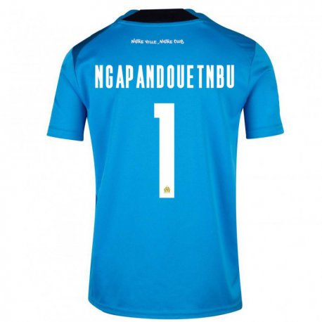 Kandiny Miesten Simon Ngapandouetnbu #1 Tummansininen Valkoinen Kolmas Sarja 2022/23 Lyhythihainen Paita T-paita