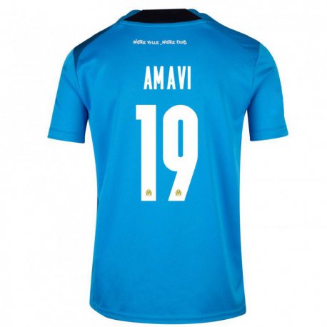 Kandiny Miesten Jordan Amavi #19 Tummansininen Valkoinen Kolmas Sarja 2022/23 Lyhythihainen Paita T-paita