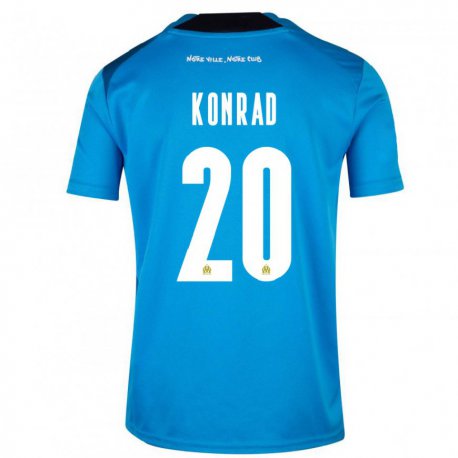 Kandiny Miesten Konrad De La Fuente #20 Tummansininen Valkoinen Kolmas Sarja 2022/23 Lyhythihainen Paita T-paita
