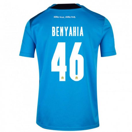 Kandiny Miesten Aylan Benyahia-tani #46 Tummansininen Valkoinen Kolmas Sarja 2022/23 Lyhythihainen Paita T-paita
