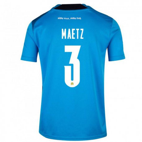 Kandiny Miesten Agathe Maetz #3 Tummansininen Valkoinen Kolmas Sarja 2022/23 Lyhythihainen Paita T-paita