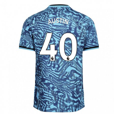 Kandiny Miesten Brandon Austin #40 Sininen Tummansininen Kolmas Sarja 2022/23 Lyhythihainen Paita T-paita
