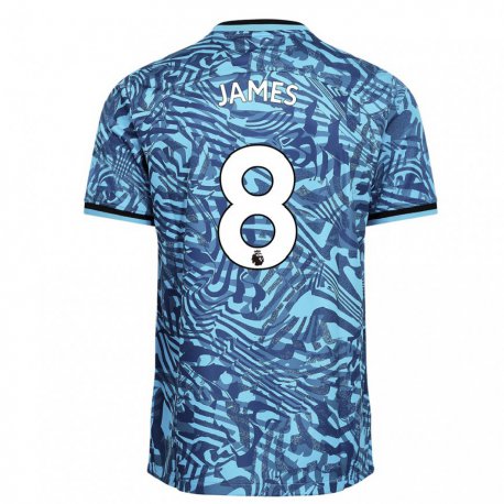 Kandiny Miesten Angharad James #8 Sininen Tummansininen Kolmas Sarja 2022/23 Lyhythihainen Paita T-paita
