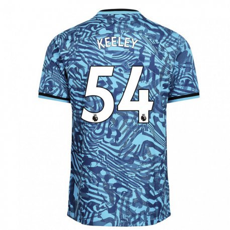 Kandiny Miesten Josh Keeley #54 Sininen Tummansininen Kolmas Sarja 2022/23 Lyhythihainen Paita T-paita