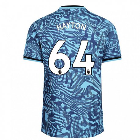 Kandiny Miesten Adam Hayton #64 Sininen Tummansininen Kolmas Sarja 2022/23 Lyhythihainen Paita T-paita