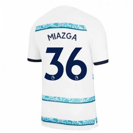 Kandiny Naisten Matt Miazga #36 Valkoinen Vaaleansininen Kolmas Sarja 2022/23 Lyhythihainen Paita T-paita