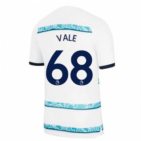 Kandiny Naisten Harvey Vale #68 Valkoinen Vaaleansininen Kolmas Sarja 2022/23 Lyhythihainen Paita T-paita