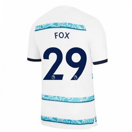 Kandiny Naisten Jorja Fox #29 Valkoinen Vaaleansininen Kolmas Sarja 2022/23 Lyhythihainen Paita T-paita
