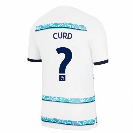 Kandiny Naisten Teddy Curd #0 Valkoinen Vaaleansininen Kolmas Sarja 2022/23 Lyhythihainen Paita T-paita
