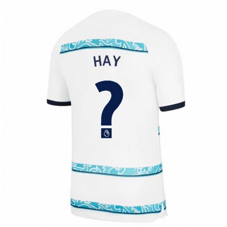 Kandiny Naisten Noah Hay #0 Valkoinen Vaaleansininen Kolmas Sarja 2022/23 Lyhythihainen Paita T-paita