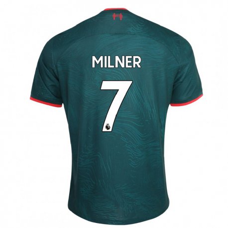 Kandiny Naisten James Milner #7 Tummanvihreä Kolmas Sarja 2022/23 Lyhythihainen Paita T-paita