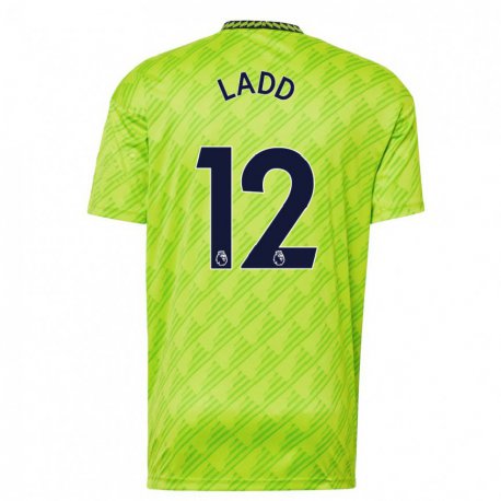Kandiny Naisten Hayley Ladd #12 Vaaleanvihreä Kolmas Sarja 2022/23 Lyhythihainen Paita T-paita