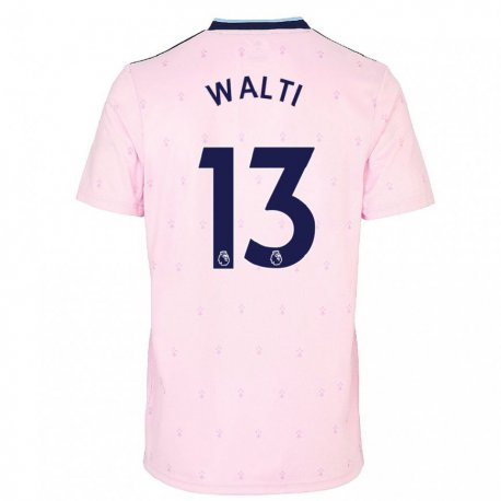 Kandiny Naisten Lia Walti #13 Vaaleanpunainen Laivasto Kolmas Sarja 2022/23 Lyhythihainen Paita T-paita