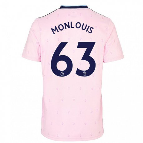 Kandiny Naisten Zane Monlouis #63 Vaaleanpunainen Laivasto Kolmas Sarja 2022/23 Lyhythihainen Paita T-paita