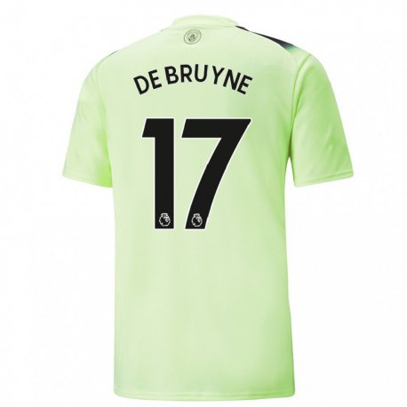 Kandiny Naisten Kevin De Bruyne #17 Vihreä Tummanharmaa Kolmas Sarja 2022/23 Lyhythihainen Paita T-paita