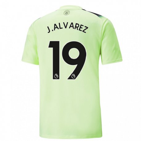 Kandiny Naisten Julian Alvarez #19 Vihreä Tummanharmaa Kolmas Sarja 2022/23 Lyhythihainen Paita T-paita