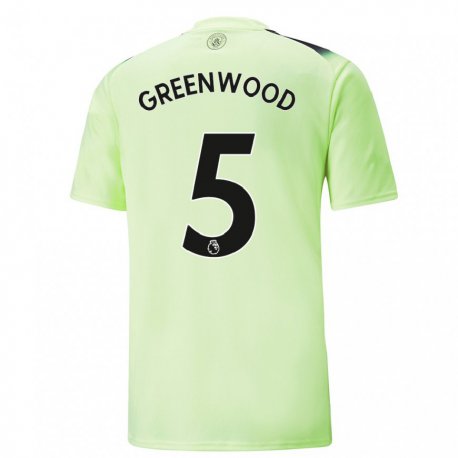 Kandiny Naisten Alex Greenwood #5 Vihreä Tummanharmaa Kolmas Sarja 2022/23 Lyhythihainen Paita T-paita
