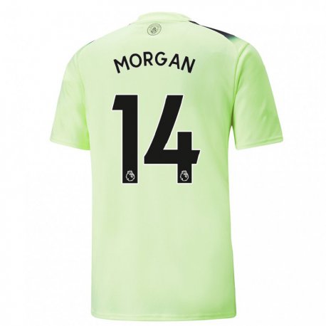 Kandiny Naisten Esme Morgan #14 Vihreä Tummanharmaa Kolmas Sarja 2022/23 Lyhythihainen Paita T-paita