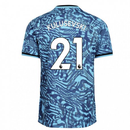 Kandiny Naisten Dejan Kulusevski #21 Sininen Tummansininen Kolmas Sarja 2022/23 Lyhythihainen Paita T-paita