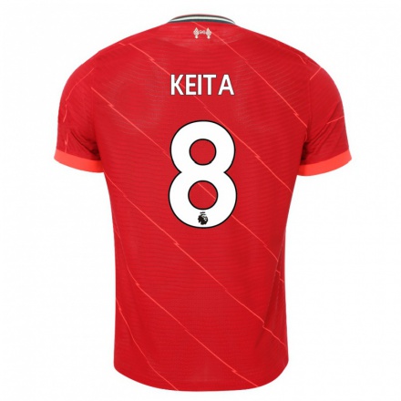 Naisten Jalkapallo Naby Keita #8 Punainen Kotipaita 2021/22 Lyhythihainen Paita T-paita