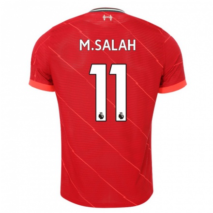Naisten Jalkapallo Mohamed Salah #11 Punainen Kotipaita 2021/22 Lyhythihainen Paita T-paita