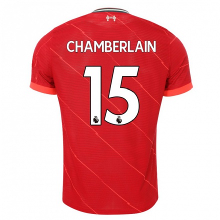 Naisten Jalkapallo Alex Oxlade-Chamberlain #15 Punainen Kotipaita 2021/22 Lyhythihainen Paita T-paita