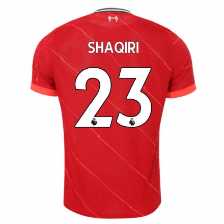 Naisten Jalkapallo Xherdan Shaqiri #23 Punainen Kotipaita 2021/22 Lyhythihainen Paita T-paita