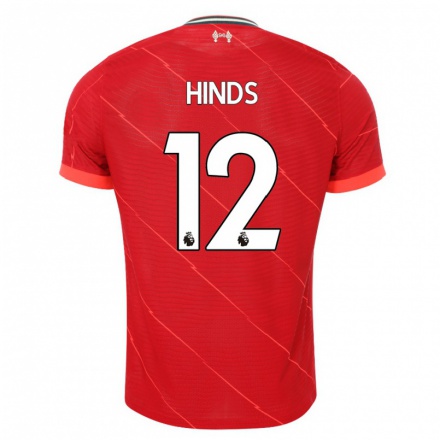 Naisten Jalkapallo Taylor Hinds #12 Punainen Kotipaita 2021/22 Lyhythihainen Paita T-paita