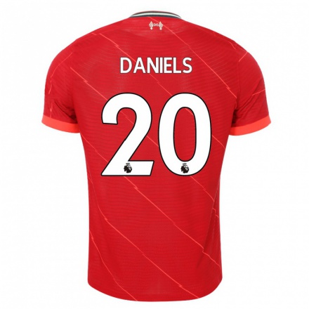 Naisten Jalkapallo Yana Daniels #20 Punainen Kotipaita 2021/22 Lyhythihainen Paita T-paita