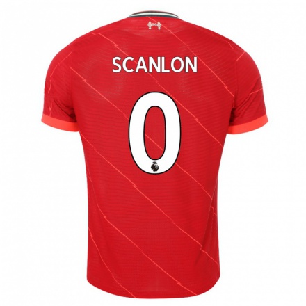 Naisten Jalkapallo Callum Scanlon #0 Punainen Kotipaita 2021/22 Lyhythihainen Paita T-paita