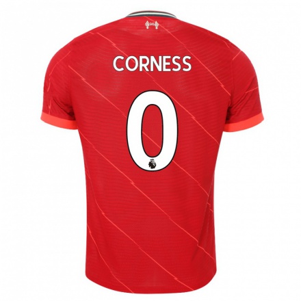 Naisten Jalkapallo Dominic Corness #0 Punainen Kotipaita 2021/22 Lyhythihainen Paita T-paita