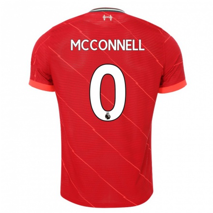 Naisten Jalkapallo James McConnell #0 Punainen Kotipaita 2021/22 Lyhythihainen Paita T-paita
