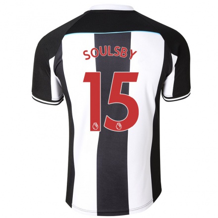 Naisten Jalkapallo Anna Soulsby #15 Valkoinen Musta Kotipaita 2021/22 Lyhythihainen Paita T-paita
