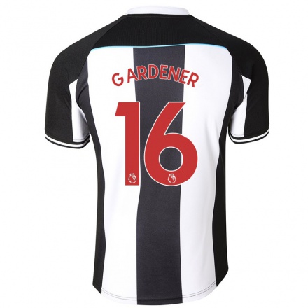 Naisten Jalkapallo Beth Gardener #16 Valkoinen Musta Kotipaita 2021/22 Lyhythihainen Paita T-paita