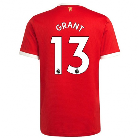 Naisten Jalkapallo Lee Grant #13 Punainen Kotipaita 2021/22 Lyhythihainen Paita T-paita