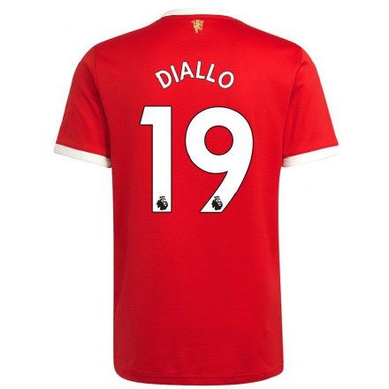 Naisten Jalkapallo Amad Diallo #19 Punainen Kotipaita 2021/22 Lyhythihainen Paita T-paita