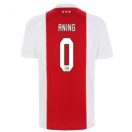 Naisten Jalkapallo Prince Aning #0 Punainen Valkoinen Kotipaita 2021/22 Lyhythihainen Paita T-paita