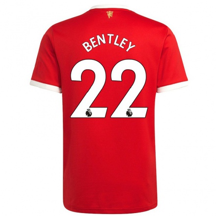 Naisten Jalkapallo Fran Bentley #22 Punainen Kotipaita 2021/22 Lyhythihainen Paita T-paita