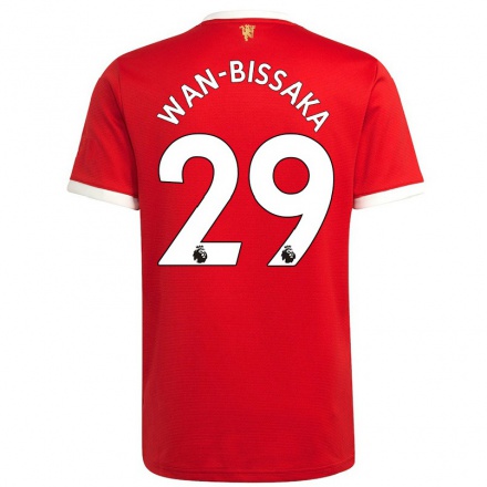 Naisten Jalkapallo Aaron Wan-Bissaka #29 Punainen Kotipaita 2021/22 Lyhythihainen Paita T-paita