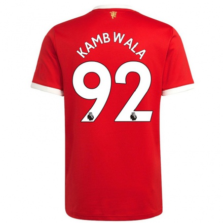 Naisten Jalkapallo Willy Kambwala #92 Punainen Kotipaita 2021/22 Lyhythihainen Paita T-paita