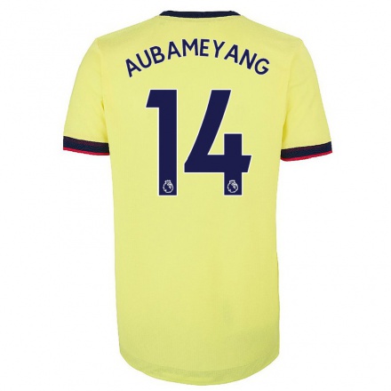 Naisten Jalkapallo Pierre-Emerick Aubameyang #14 Punainen Valkoinen Kotipaita 2021/22 Lyhythihainen Paita T-paita
