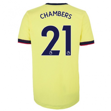 Naisten Jalkapallo Calum Chambers #21 Punainen Valkoinen Kotipaita 2021/22 Lyhythihainen Paita T-paita