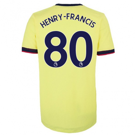 Naisten Jalkapallo Jack Henry-Francis #80 Punainen Valkoinen Kotipaita 2021/22 Lyhythihainen Paita T-paita