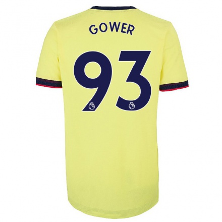 Naisten Jalkapallo Jimi Gower #93 Punainen Valkoinen Kotipaita 2021/22 Lyhythihainen Paita T-paita