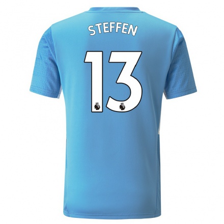 Naisten Jalkapallo Zack Steffen #13 Sininen Kotipaita 2021/22 Lyhythihainen Paita T-paita
