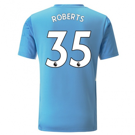 Naisten Jalkapallo Patrick Roberts #35 Sininen Kotipaita 2021/22 Lyhythihainen Paita T-paita